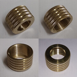 knurling brass inserts